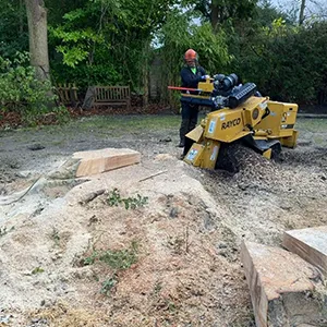 a man standing on top of a pile of dirt